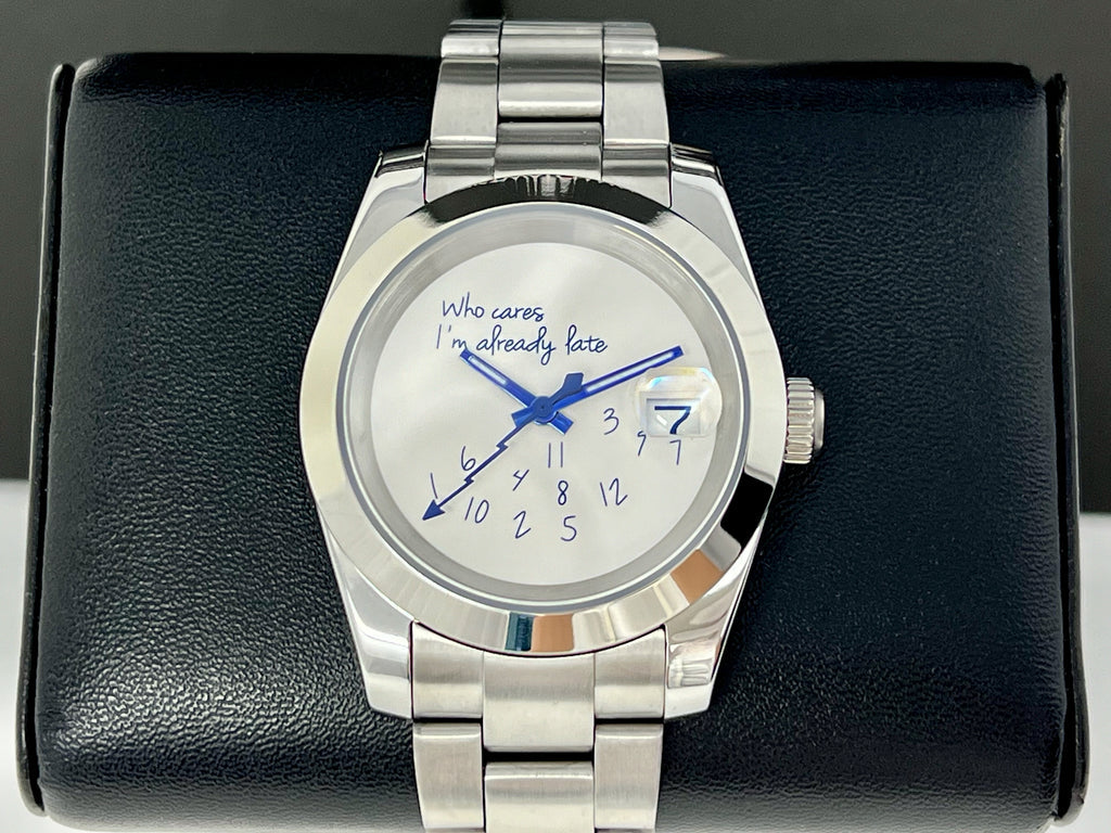 Who Cares I’m Already Late Watch – Seiko Mod