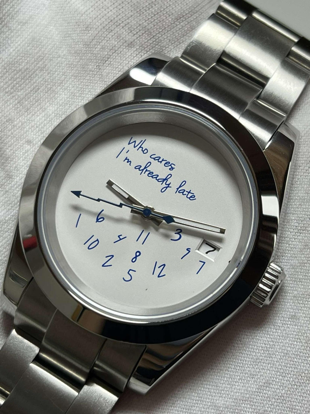 Who Cares I’m Already Late Watch – Seiko Mod