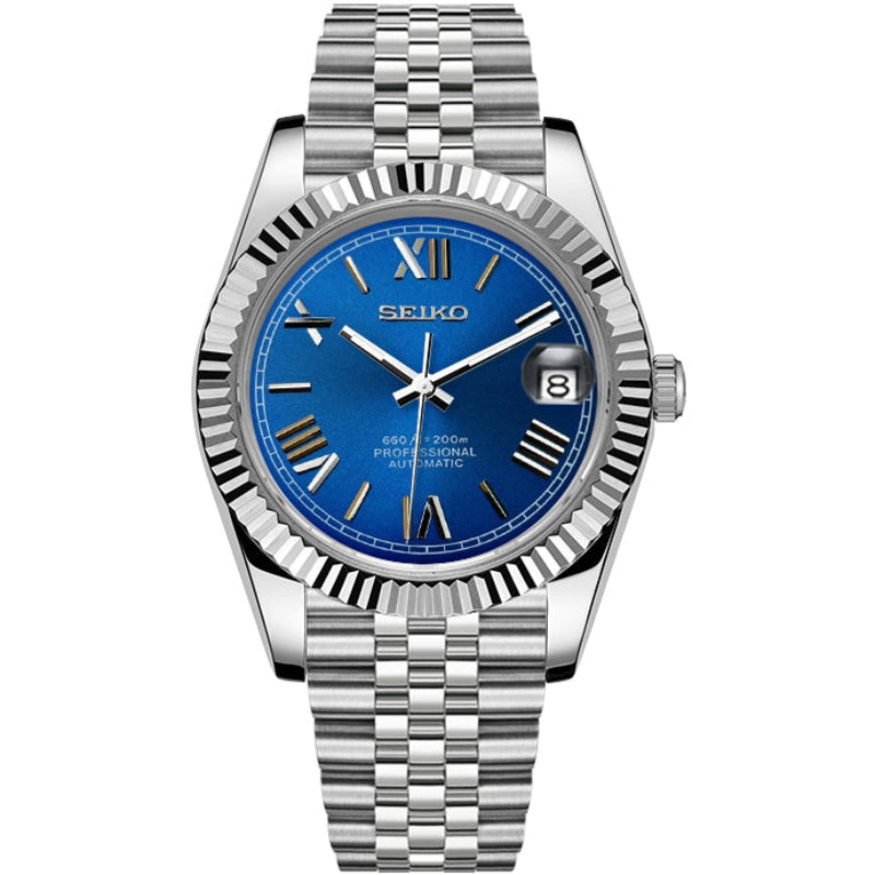 Datejust Mod - BLUE ROMAN