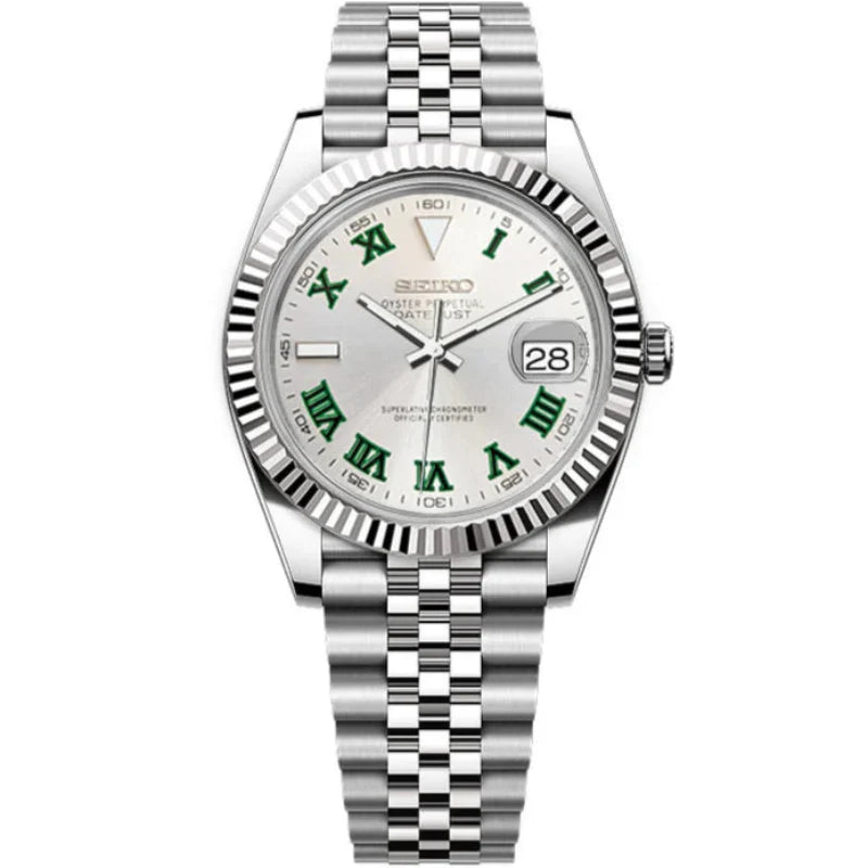 Datejust Mod - SILVER WIMBLEDON