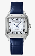 Santos Mod - (NAVY LEATHER STRAP)