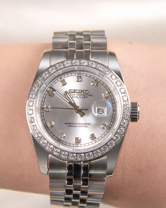 Women's Diamond Silver Datejust