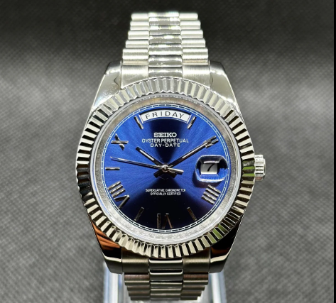 Day-Date Mod - OCEAN BLUE ROMAN
