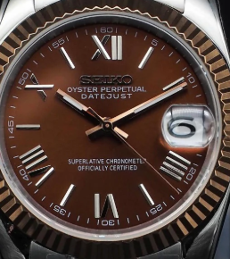 Datejust Mod - TWO-TONE - CHOCOLATE ROMAN