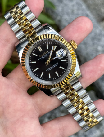 Datejust Mod - TWO-TONE GOLD & BLACK