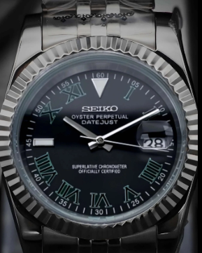 Datejust Mod -  BLACK WIMBLEDON
