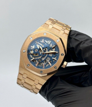 Royal Oak Mod - SKELETON ROSE - BLUE