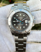Yachtmaster Seiko Mod Grey Dial by Waqtic