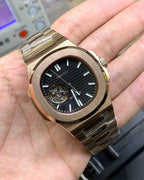 Nautilus Mod - ROSE GOLD - BLACK (OPEN HEART)