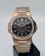 Nautilus Mod - ROSE GOLD - BROWN (DIAMOND)