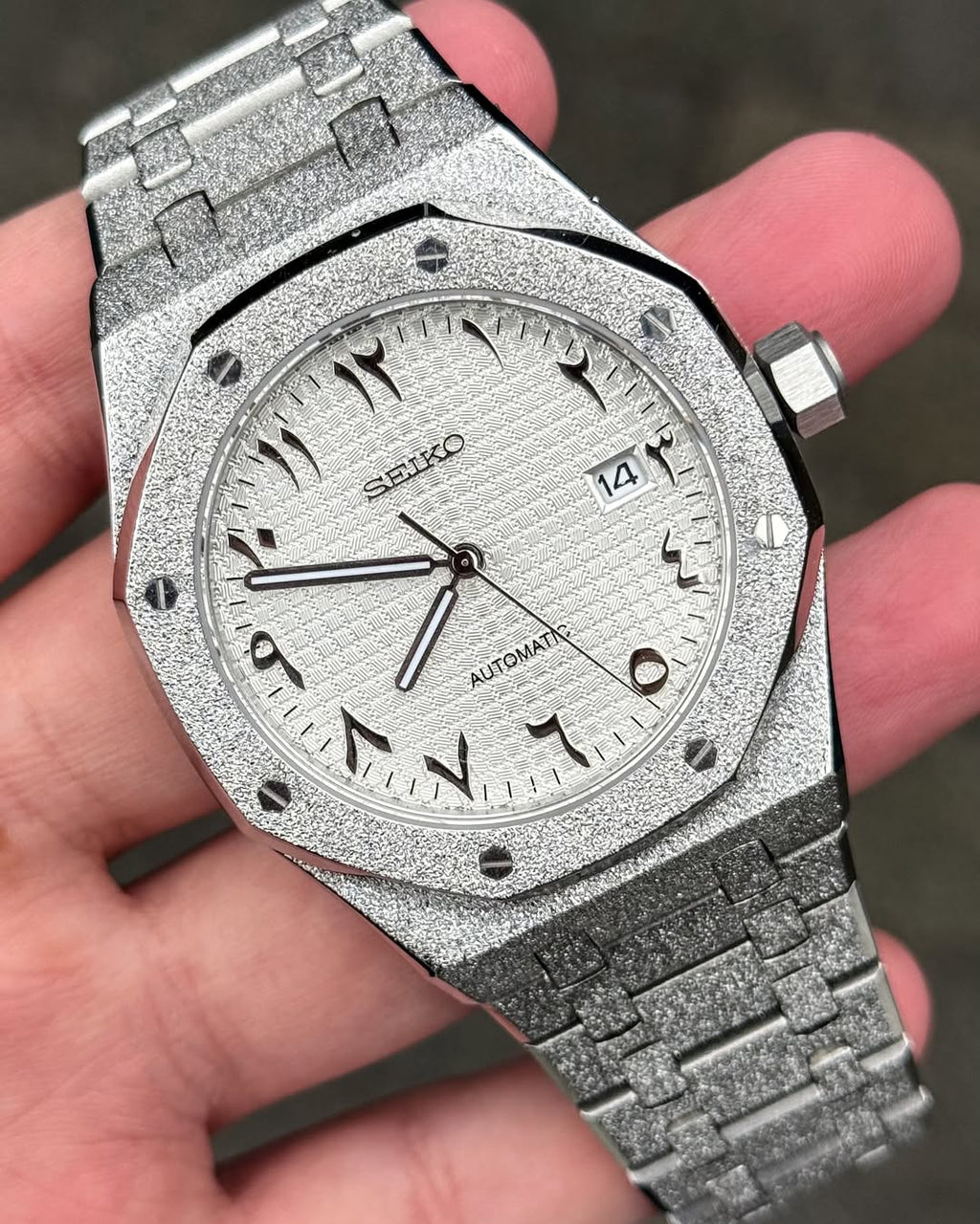Royal Oak Mod - FROSTED WHITE ARABIC