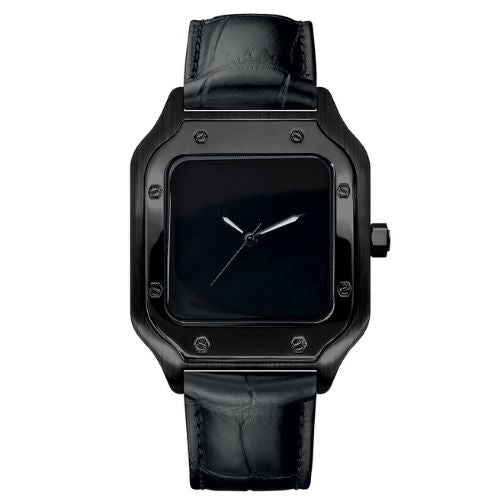 Santos Mod - BLACKED OUT (LEATHER STRAP)