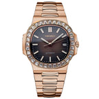 Nautilus Mod - ROSE GOLD - BROWN (DIAMOND)