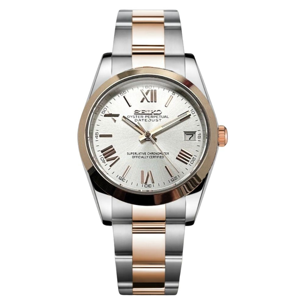 Datejust Mod - TWO-TONE - ROSE GOLD ROMAN
