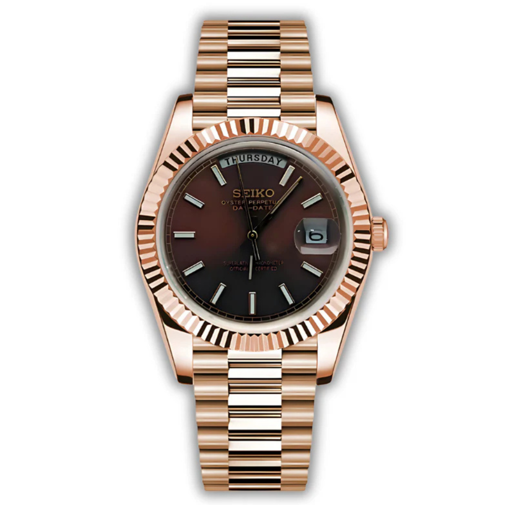 Day-Date Mod - ROSE GOLD - CHOCOLATE