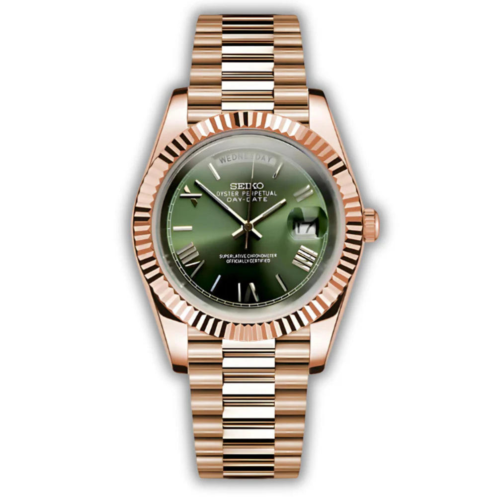 Day Date Mod - ROSE GOLD - OLIVE